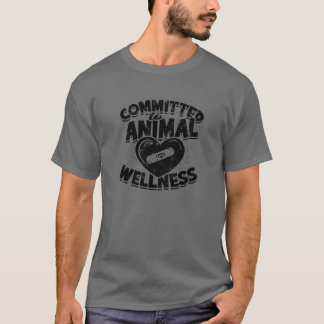 Veterinär, der sich für das Wohlbefinden von Tiere T-Shirt