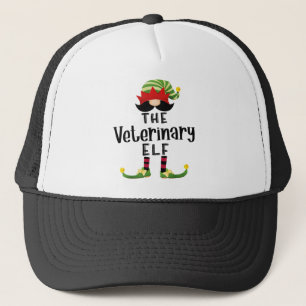 Veterinär-Elf-Gruppe Weihnachten Funny-Pajama-Part Truckerkappe