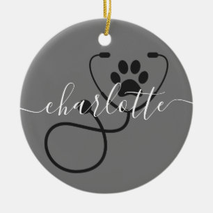 Veterinär-technischer Tierarztassistent Keramik Ornament