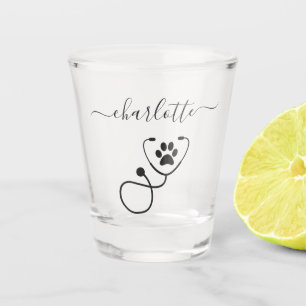 Veterinär-technischer Tierarztassistent Schnapsglas