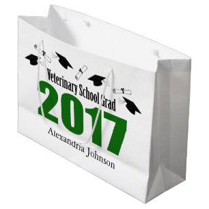 Veterinärabsolvent-Abschluss-Geschenk-Tasche 2017 Große Geschenktüte