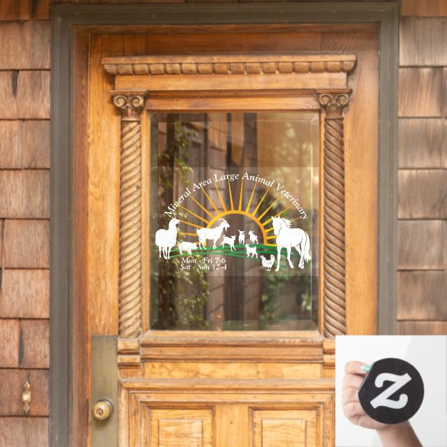 Veterinäramt Fensteraufkleber (Haustür)