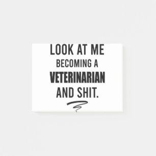 Veterinäramt Shirt Funny Vet Abschluss Geschenk Sh Post-it Klebezettel