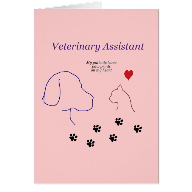 Veterinärc$assistent-tatze Drucke auf meinem (Vorne)