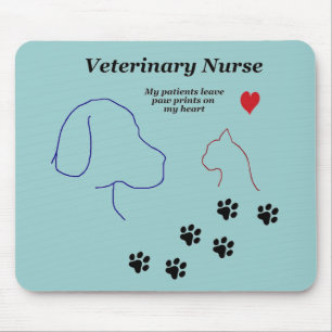 Veterinärc$krankenschwester-tatze Drucke auf Mousepad