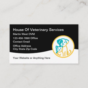Veterinärdienste Moderne, einfache Visitenkarten Visitenkarte