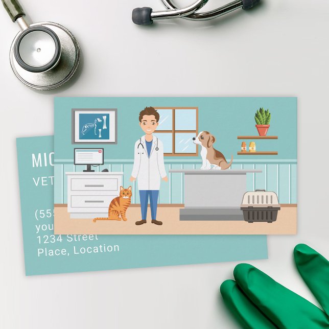 Veterinärdienste Veterinärmedizin für Mensch und T Visitenkarte (Von Creator hochgeladen)