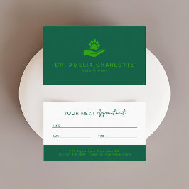 Veterinarian Appointment Card | Pet Care Center Terminkarte
