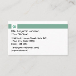Veterinarian Appointment Card | Photo Template Visitenkarte