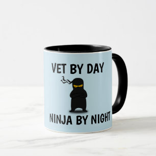 VETERINARIAN NINJA COFFEE MUGS TASSE