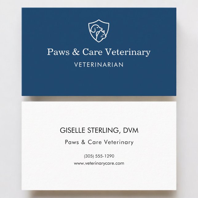 Veterinarian Vet Pet Office  Visitenkarte (Von Creator hochgeladen)