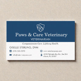 Veterinarian Vet Pet Office  Visitenkarte