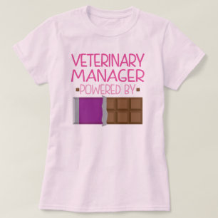 Veterinärmanager-Schokoladen-Geschenk für sie T-Shirt