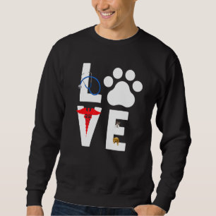 Veterinärmedizin für Männer Kinder Liebe Tiere Sweatshirt