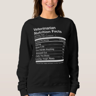 Veterinärmedizinische Ernährung Funny Facts Sweatshirt