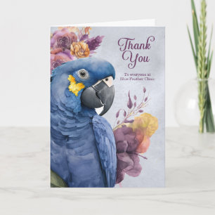 Veterinärmedizinischer Dank Hyacinth Macaw Parrot Dankeskarte