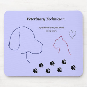 Veterinärtechniker - Tatzen-Drucke auf meinem Mousepad