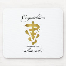 Veterinärweißes Coat Zeremonie Glückwunsch