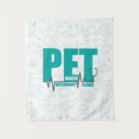 Veterinary Clinic Modern Blue Logo