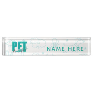 Veterinary Clinic Modern Logo Namensplakette