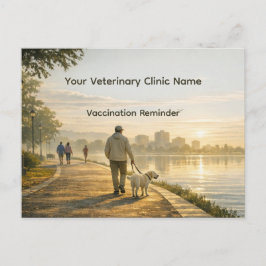 Veterinary Clinic Vaccination Reminder Postcard Postkarte
