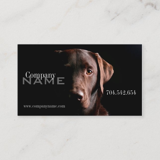 Veterinary Dog Doggy Pet Care Card Doctor Clinic Visitenkarte (Vorderseite)