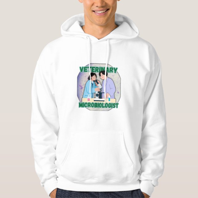 Veterinary Microbiologist – Lab Science Design Hoodie (Vorderseite)