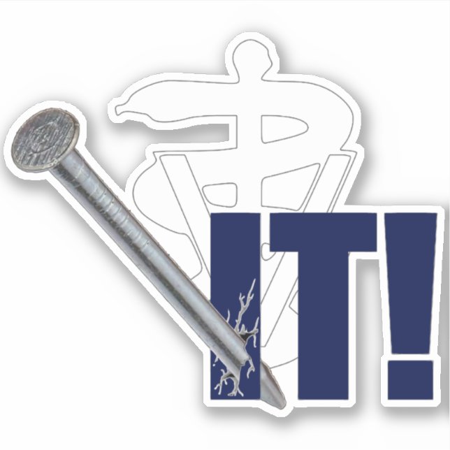 Veterinary Nagel! Aufkleber (Vorderseite)