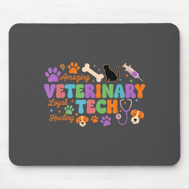 Veterinary Technician - Vet Tech Veterinarian Appr Mousepad (Vorne)