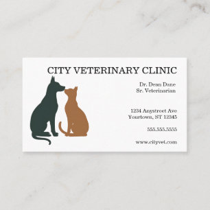 Veterinary Veterinary Clinic Hospital Visitenkarte
