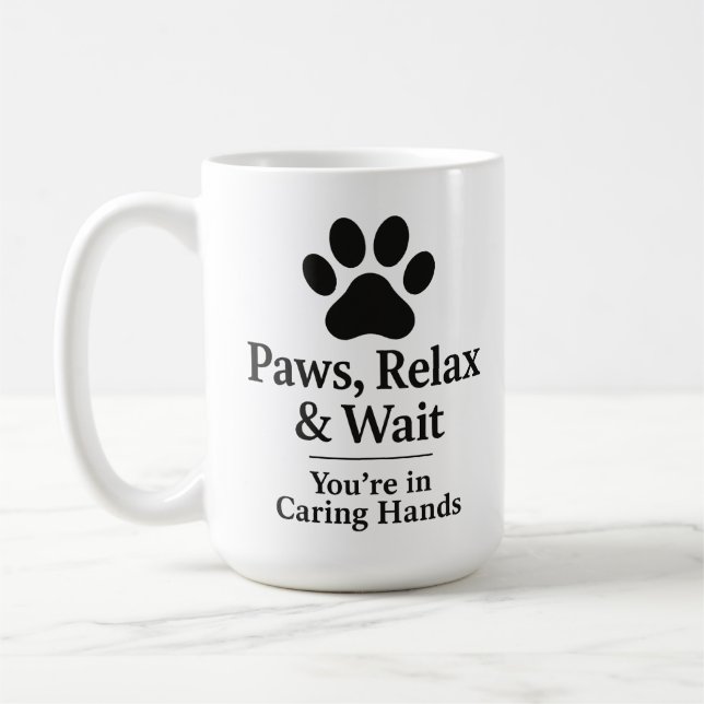 Veterinary Waiting Room Mug Kaffeetasse (Links)
