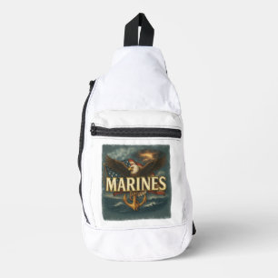 VetGearHQ.com Marine Corps Veteran Logo Emblem Crossbody Bag