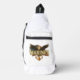 VetGearHQ.com Marine Corps Veteran Logo Emblem Crossbody Bag