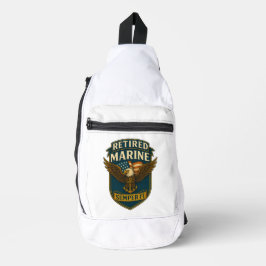 VetGearHQ.com Marine Corps Veteran Logo Emblem Crossbody Bag