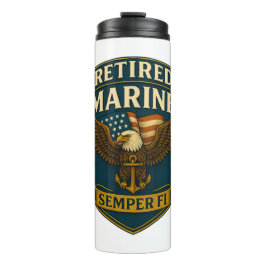 VetGearHQ.com Marine Corps Veteran Logo Emblem Thermosbecher