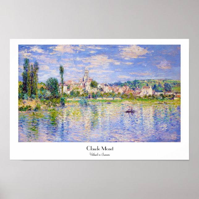 Vetheuil im Sommer Claude Monet Poster (Vorne)