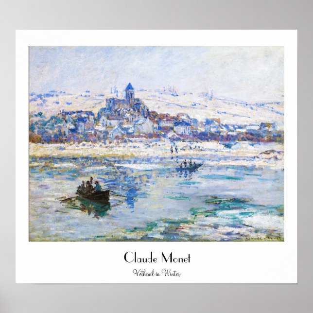 Vetheuil im Winter Claude Monet Poster (Vorne)
