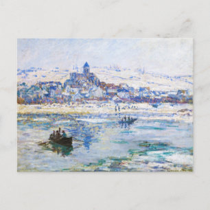 Vetheuil im Winter Claude Monet Postkarte