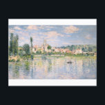 Vetheuil in Summer by Claude Monet Postkarte<br><div class="desc">Oscar-Claude Monet (UK: /ˈmɒneɪ/, US: /moʊˈneɪ, məˈ-/, French: [klod mɔnɛ]; 14 November 1840 – 5 December 1926) was a French painter and founder of impressionist painting who is seen as a key precursor to modernism, especially in his attempts to paint nature as he perceived it.[1] During his long career, he...</div>