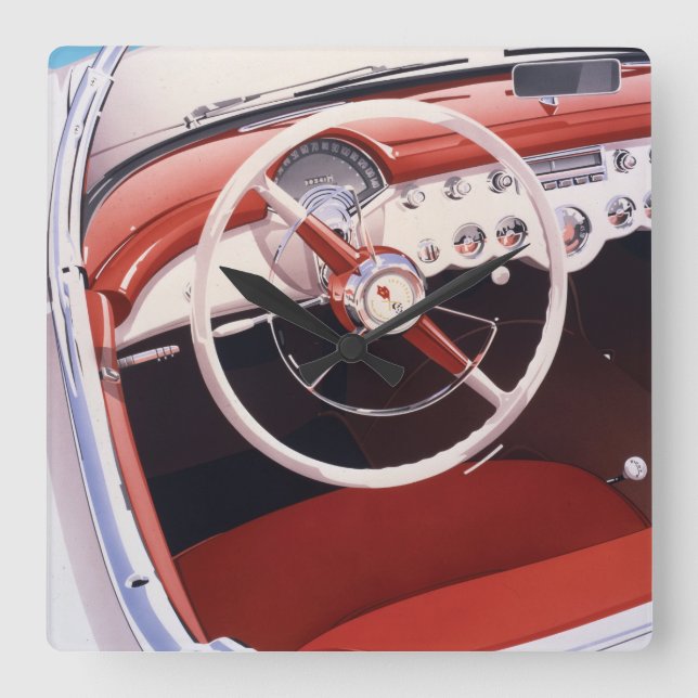 Vett Quadratische Wanduhr (Vorderseite)