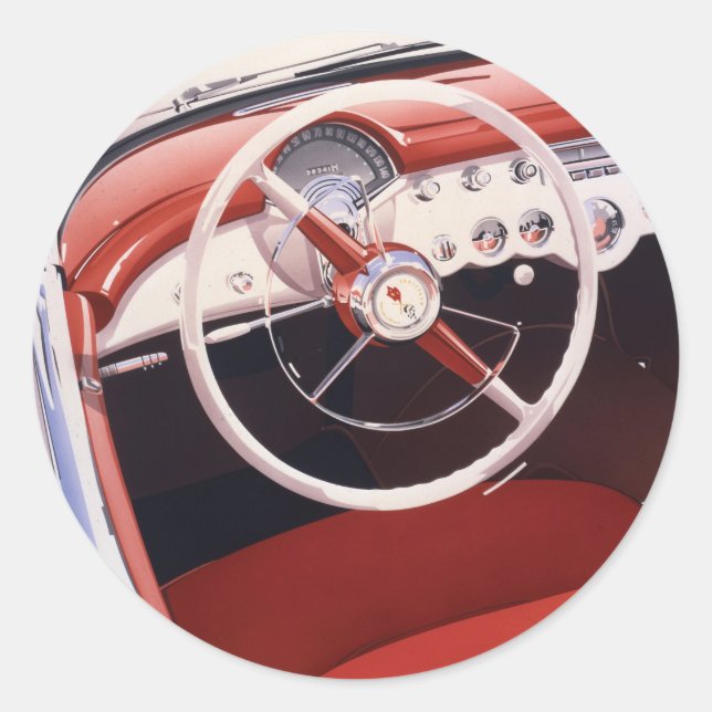 Vett Runder Aufkleber (Vorderseite)