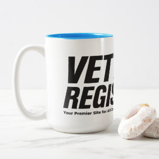 Vette Registry Zwei-Ton 15oz Keramikbecher Zweifarbige Tasse