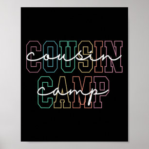 Vetter-Camp 2025 Camping-Lagerfeuer Sommerferien Poster