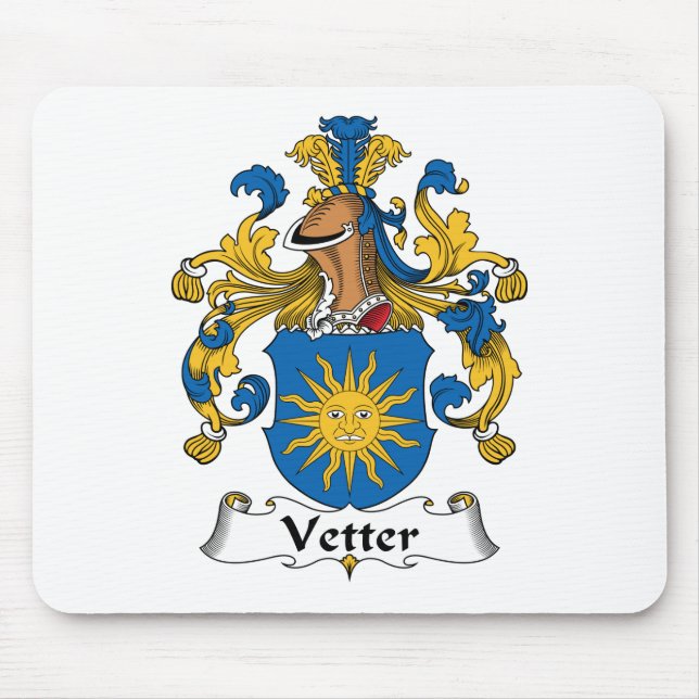 Vetter Familienwappen Mousepad (Vorne)