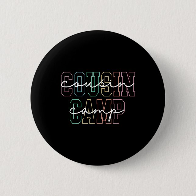Vetterncamp 2025 Camping-Lagerfeuer Sommerferien  Button (Vorderseite)