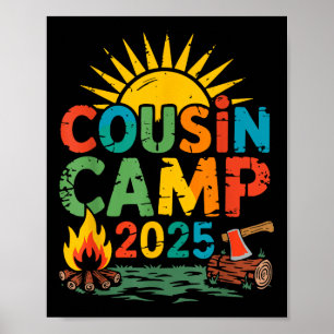 Vetterncamp 2025 Camping Lagerfeuer Sommerferien Poster