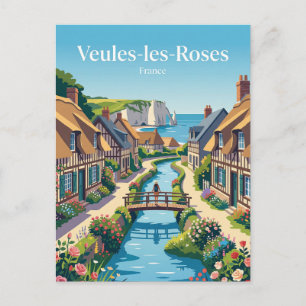 Veules-les-Rosen Frankreich Postkarte