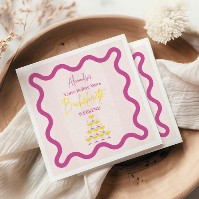 Veuve Before Vows Bachelorette Weekend Serviette (Von Creator hochgeladen)