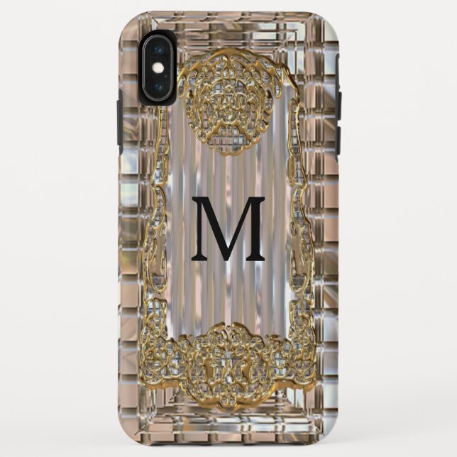 Vex Art Deco Monogramm Case-Mate iPhone Hülle (Rückseite)