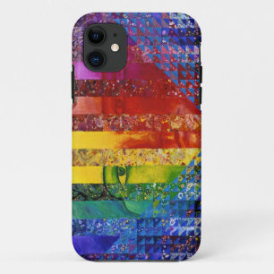 Vexierfrage I - Abstrakte Regenbogen-Frauen-Götti Case-Mate iPhone Hülle